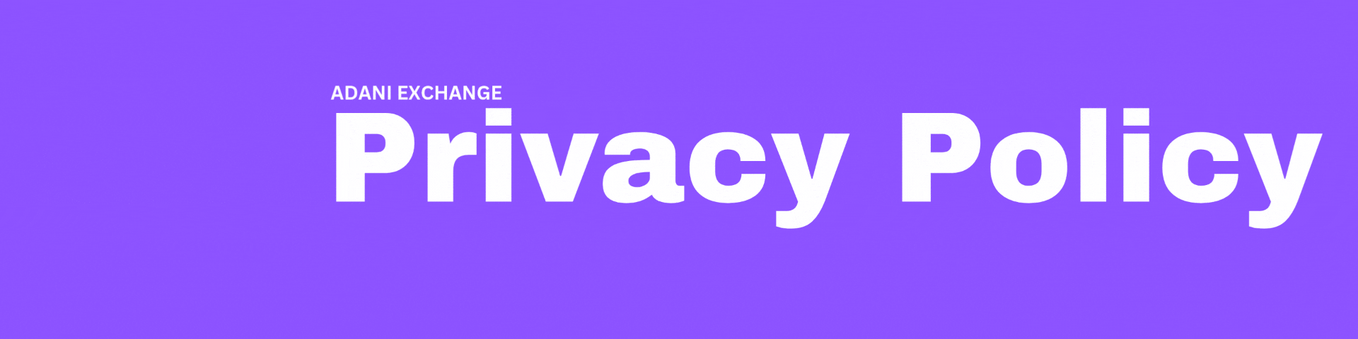 Adani Exchange Banner